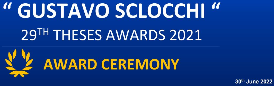 GUSTAVO SCLOCCHI 29th Theses Awards 2021